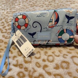 Vera Bradley Nautical Themed Wallet - Blue and Multicolor.